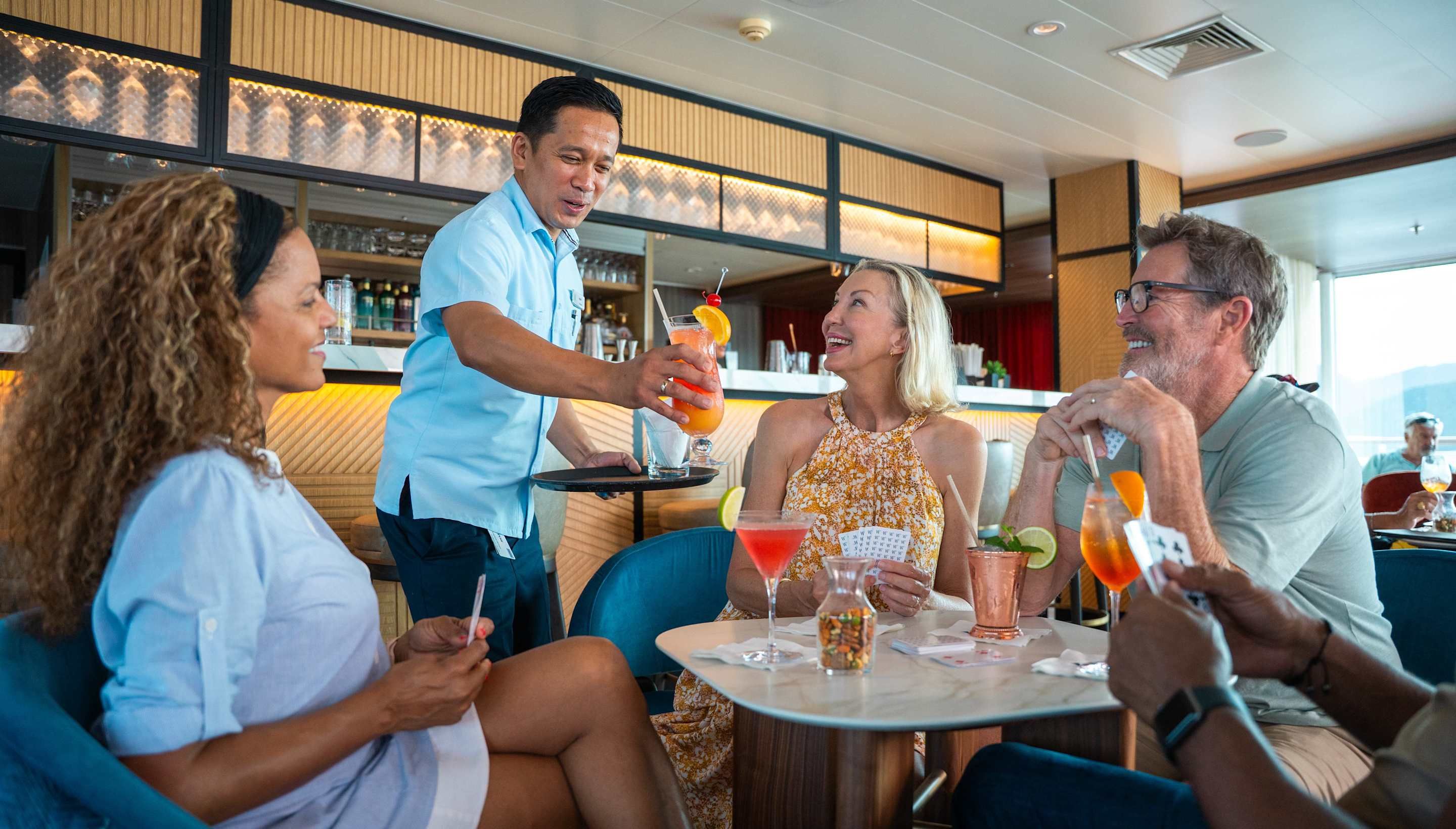 Connect naturally with a crew who knows you by name and friendly guests who make conversation easy. 