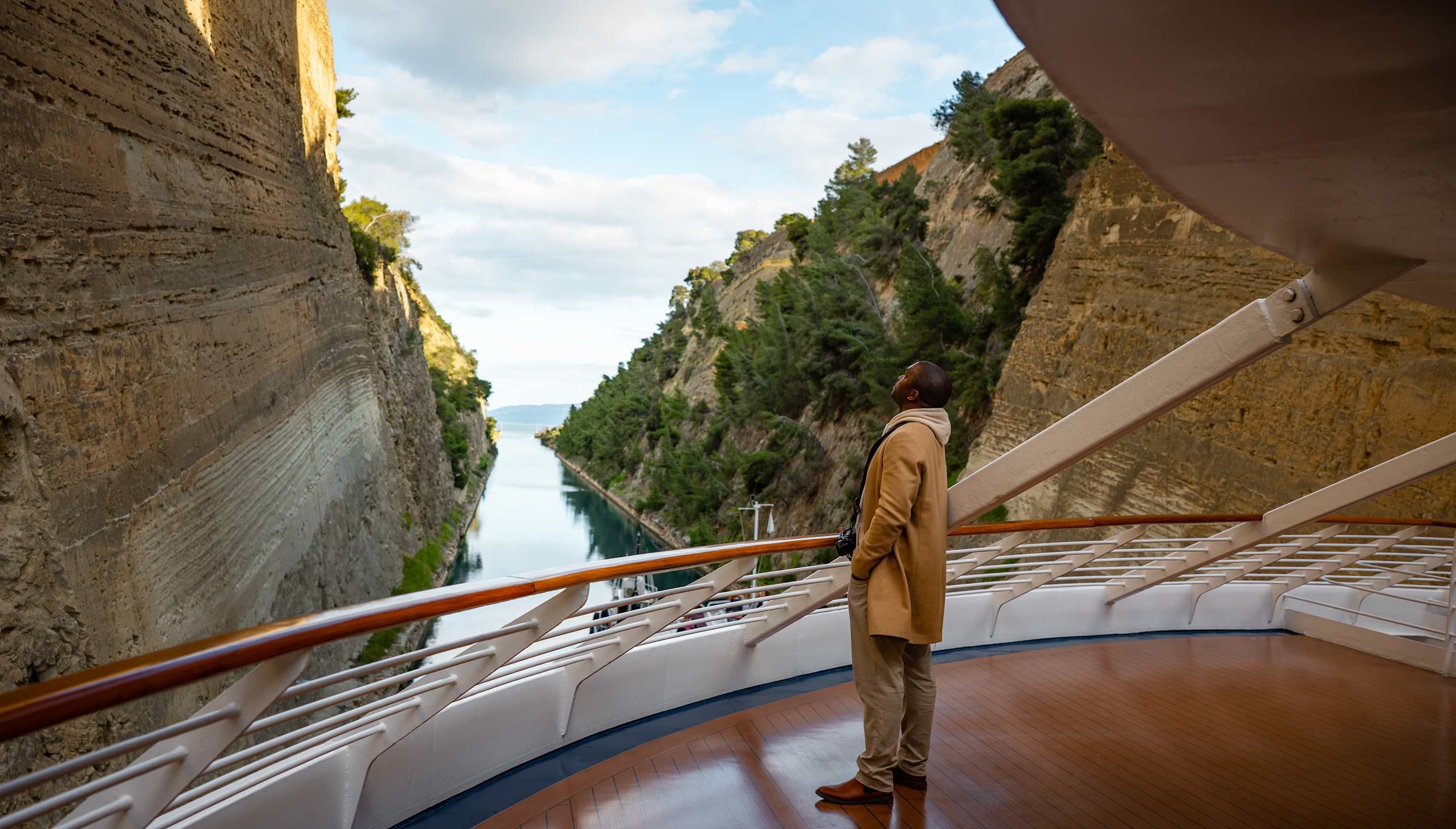 Explore destinations most travelers never see — yachting harbors, historic city centers and scenic waterways like the Corinth Canal — on a yacht with fewer than 350 guests.